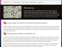 Tablet Screenshot of amazonsalestax.com